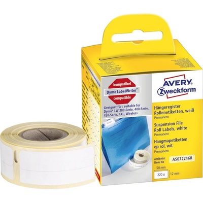 Dymo S0722460 bílé 50 mm x 12 mm 220 etiket
