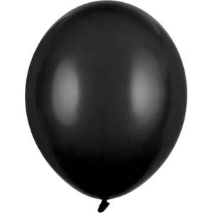 PartyDeco Балон пастелно черен 23 см