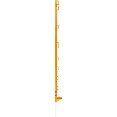 Sloupek plastový pro elektrický ohradník, délka 105 cm, 8 oček, oranžový