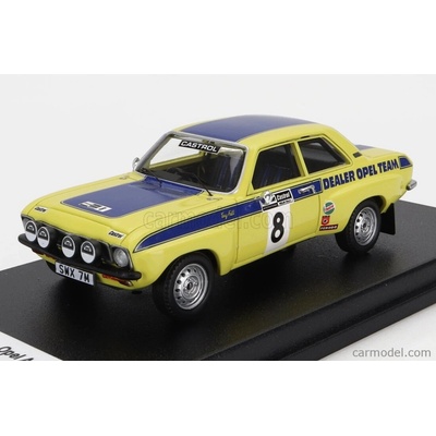 Trofeu Opel Ascona night Version N 8 Rally Welsh 1974 T.fall M.broad Žlutá Modrá 1:43