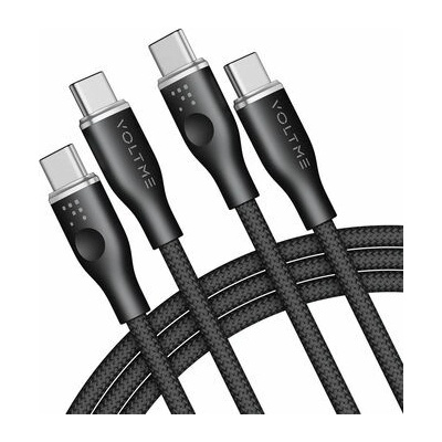Voltme C2061 Powerlink Rugg Series USB-C/USB-C, CTC 5A/100W, 1,8m, černý