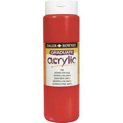 Daler-Rowney Graduate АКРИЛНА боя Vermilion Hue 500 ml 1 бр (123500588)