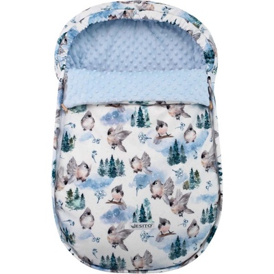 ESITO Soft New Born Vtáčiky modrý