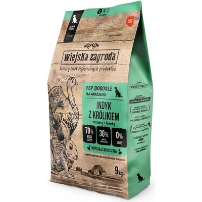 Wiejska Zagroda Small & Medium Krůta s králíkem 9 kg