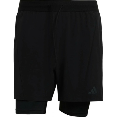 adidas D4T Workout 2in1 Shorts Black