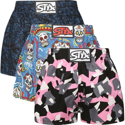 Styx 3pack detské trenky art klasická guma (3J18160) viacfarebné