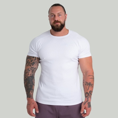 GymBeam STRIX Тениска Ribbed White XXL
