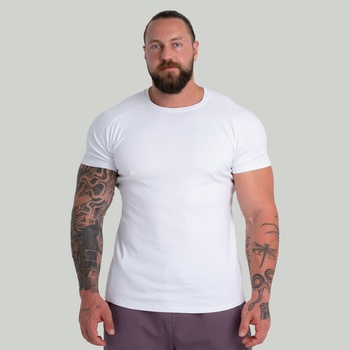 GymBeam STRIX Тениска Ribbed White XXL