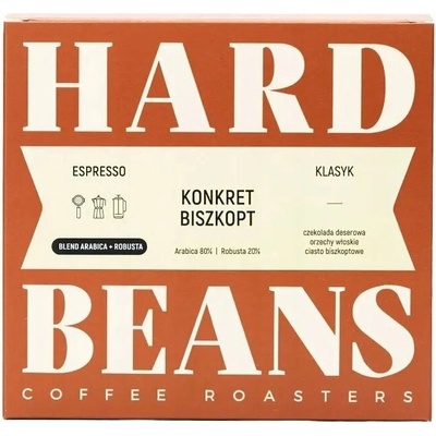 Hard Beans Coffee Konkret Biszkopt Espresso zrnková 250 g