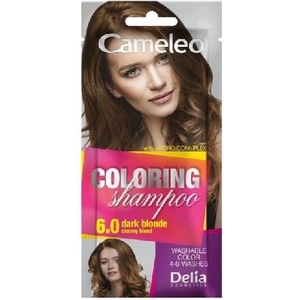Delia Cosmetics Cameleo Оцветяващ шампоан саше, 6.0 Dark Blonde, 40 ml - ozone