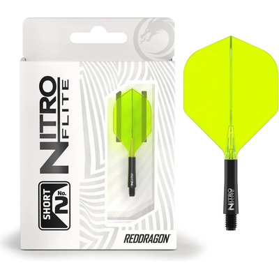 Red Dragon Nitro Flite černé, standardní letky a krátké násadky – Zboží Dáma