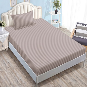 EmonaMall Долен чаршаф с ластик и калъфка (за матрак от 80x200 до 90x200) EmonaMall, 2 части - Модел S17772 (S17772-4444g4)