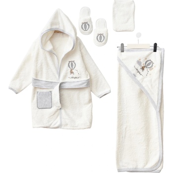 Zipir Памучен комплект за баня Zipir - Grey baloons (214ZP-GR)