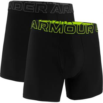 Under Armour Мъжки боксерки Under Armour 2pk 6In Tech 2 Mens Boxers - Black/Bright