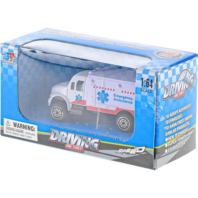 Mikro trading Auto nákladní 9,5cm kov volný chod 12druhů v krabičce 24ks v DBX 1:64