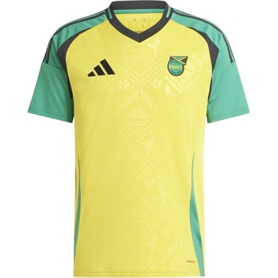 adidas Футболна фланелка Adidas Jamaica Home Shirt 2024 Adults - Yellow