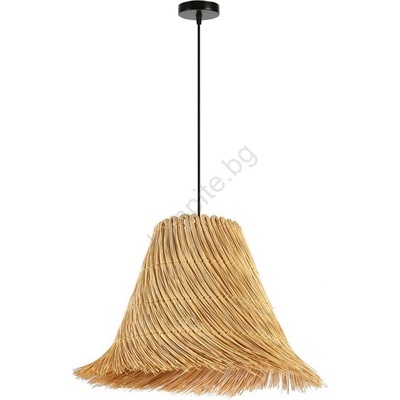 Immax 08273L - Пендел NATURALEZA 1xE27/40W/230V Ø 45 см ратан (IM1363)