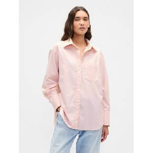 GAP Овърсайз риза Голяма риза GAP GAP | Rozov | ЖЕНИ | XXS