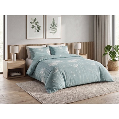 Textilomanie bavlna obliečky SOFT MEADOW zelené 70x90 140x200