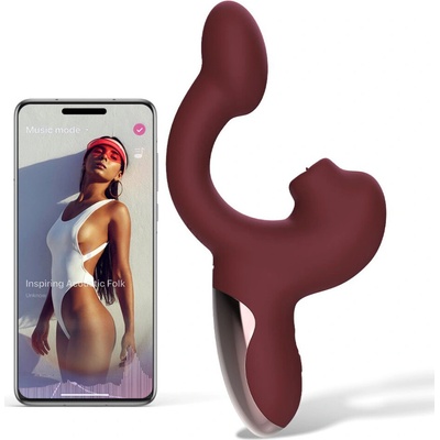 Magic Motion Magic Ponder Licking Dual Stimulation Vibrator App Controlled Red