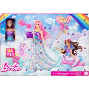 Mattel Barbie Pohádkový adventní kalendář 2024, HRG90