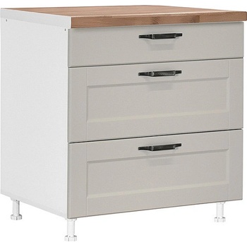 Matis Кухненски шкаф долен с три чекмеджета contempo d80 3f пясък