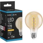 Mexen Vintis Крушка с нажежаема нишка LED E27, G80, 2W, Топла - 2200K, 170 lm, кехлибар (L165-E27-0222-50)
