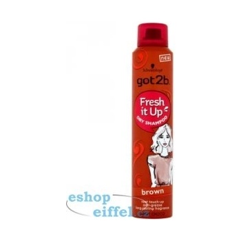 Got2b Fresh it Up suchý šampon pro hnědé vlasy 200 ml