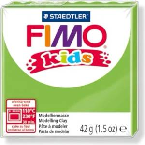 FIMO Глина, 42 g, горима, FIMO "Kids", светлозелена 8030-51 (8030-51)