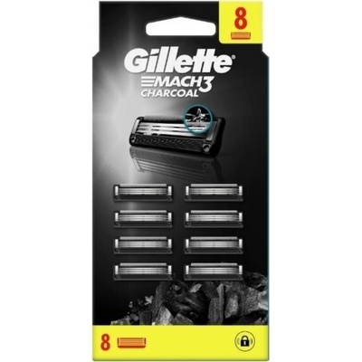 Gillette Mach3 Charcoal 5 ks