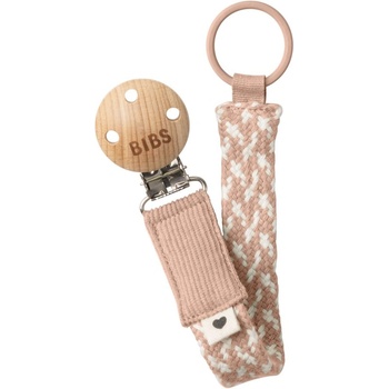 BIBS Paci Braid клипс за биберон Blush / Ivory