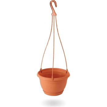 Nohel Garden květináč závěsný AGRO s podmiskou plastový terakota 18 cm