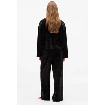 Karl Lagerfeld Памучен спортен панталон Karl Lagerfeld в черно с изчистен дизайн A4W44008 (A4W44008)