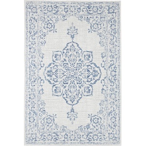 Hanse Home Синьо-кремав килим за открито , 120 x 170 cm Tilos - NORTHRUGS (103853-120x170)