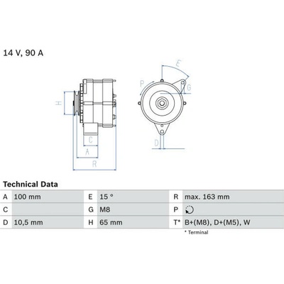 generátor BOSCH 0 986 036 790