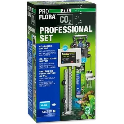 Jbl Proflora CO2 Professional SET M - Професионална система за торене с CO2 с автоматичен контрол на CO2/pH с многократно зареждащ се CO2 цилиндър за енергични и красиви аквариумни растения, както и п