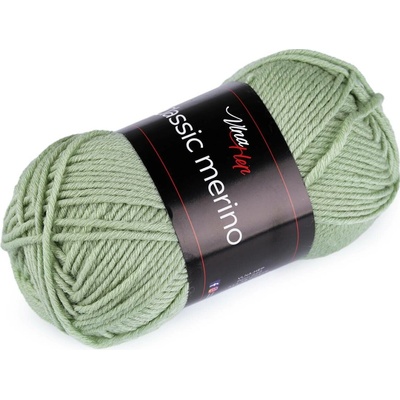 Pletací příze Classic Merino 50 g Varianta: 6 (61307) zelená past.sv., Balení: 1 ks 57773/147180/265605