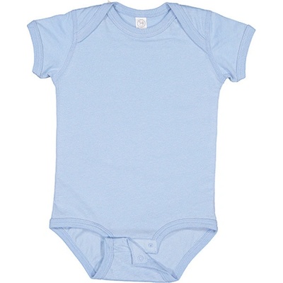 Rabbit Skins Dojčenské body s krátkym rukávom EU Light Blue Monate