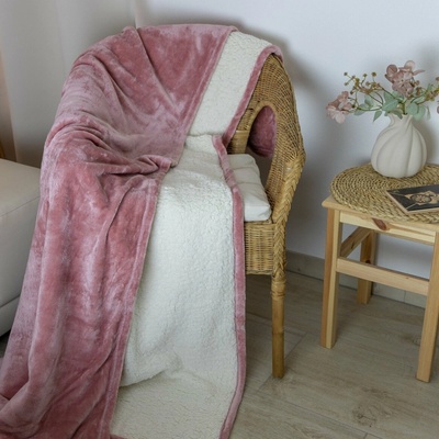 Polášek Deka beránek č. 71 100% polyester Starorůžová 150x200