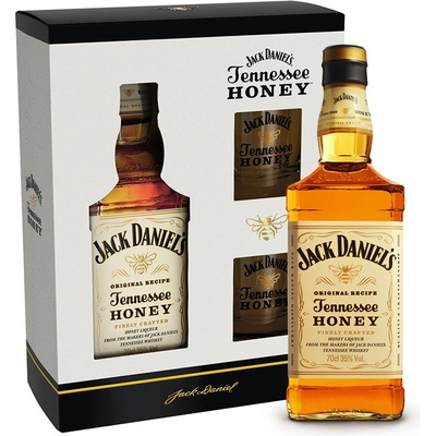 Jack Daniel's Honey 0,7 l (dárkové balení 2 sklenice)