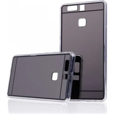 Huawei Луксозен силиконов калъф Mirror с огледален ефект в черно за Huawei P9 (SCMirrorHP9Black)