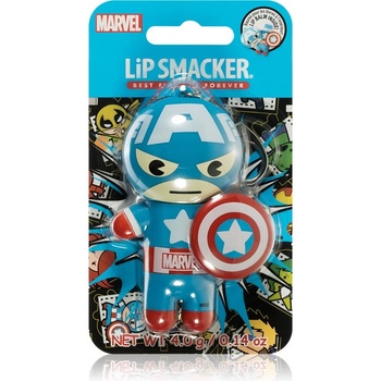 Lip Smacker Marvel Captain America балсам за устни вкус Red, White & Blue-Berry 4 гр