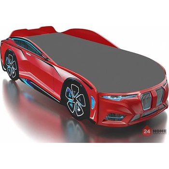 Image 1 of Romack Möbel, Русия Детско легло Romack Boxter М червено + матрак + сива дамаска