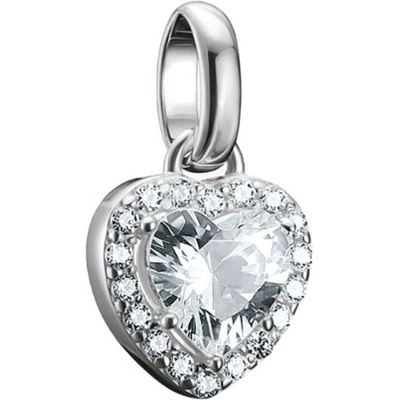 Thomas Sabo connect prívesok charm Heart with stones silver CC1278 051 14