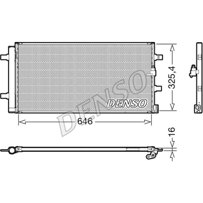 DENSO Kondenzátor klimatizace DEN DCN02041