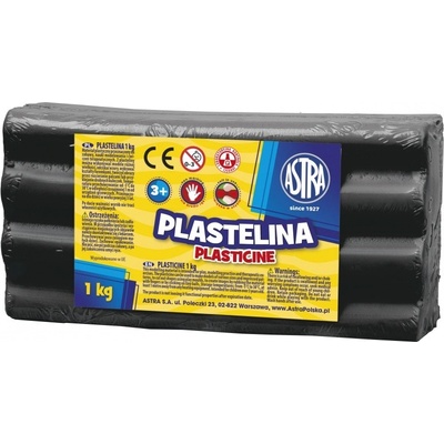 Astra Plastelína 1kg Čierna