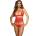 Axami Set V-9771 Bra, Garter Belt & String Red S