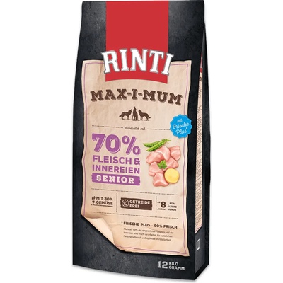 RINTI 2x12кг Maximum Senior Rinti, суха храна за кучета - с пиле