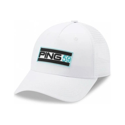 golfová Ping 59 Trucker Snapback Bílá