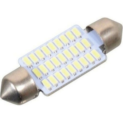 Žiarovka 27 SMD LED 12 V suf. SV8.5 38 mm biela 33819